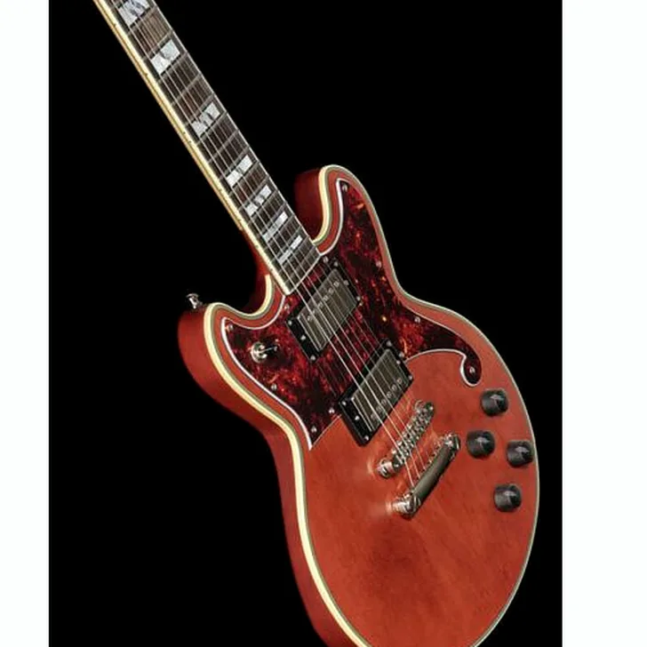 Elektrische gitaar review DAngelico Deluxe Brighton Matte Walnut