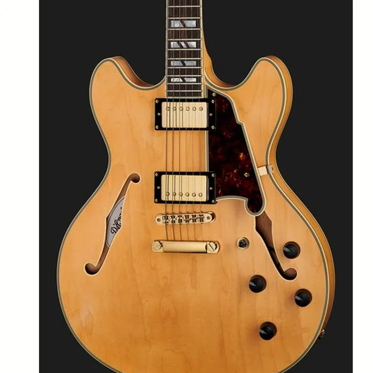 Elektrische gitaar review DAngelico Deluxe DC Satin Honey