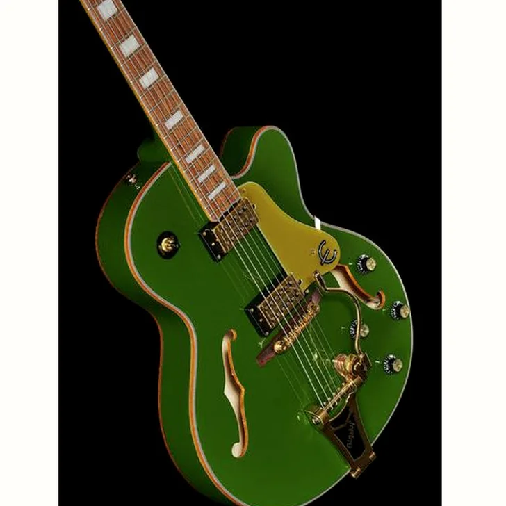 Elektrische gitaar review Epiphone Emperor Swingster Forest Green