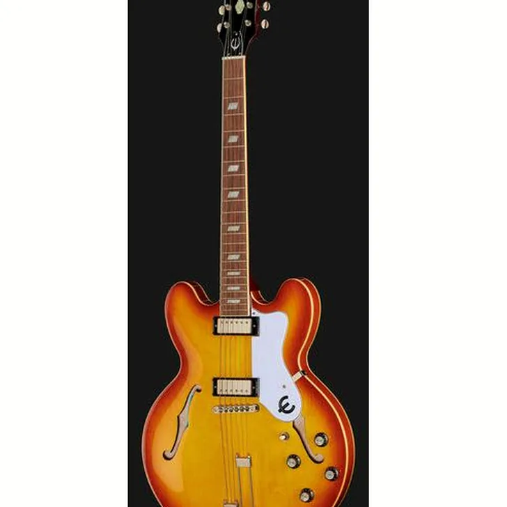 Elektrische gitaar review Epiphone Riviera Royal Tan