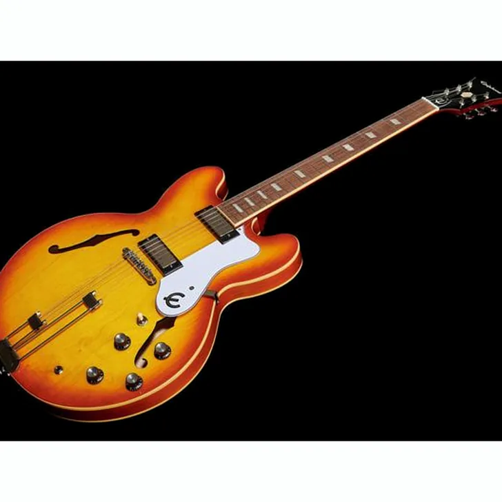 Elektrische gitaar review Epiphone Riviera Royal Tan