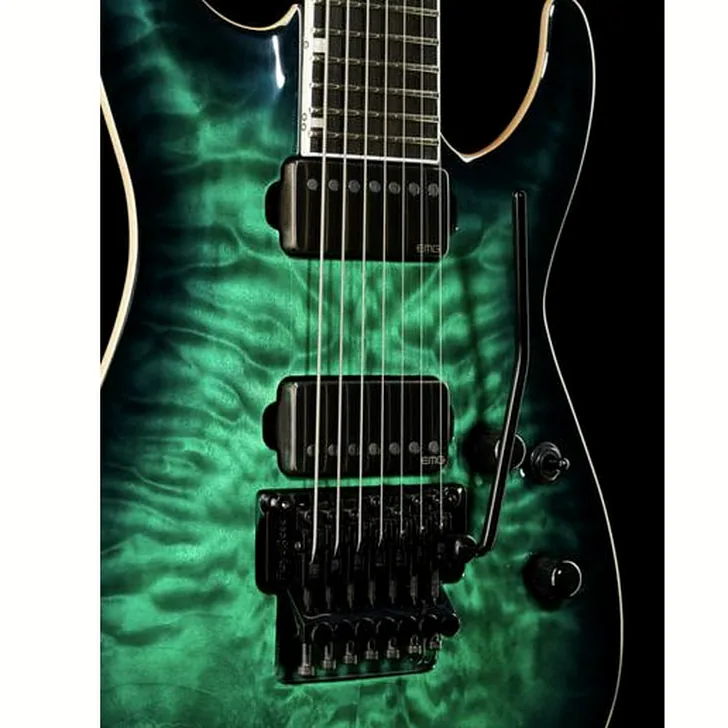 Elektrische gitaar review ESP E-II Horizon FR-7 QM BTB
