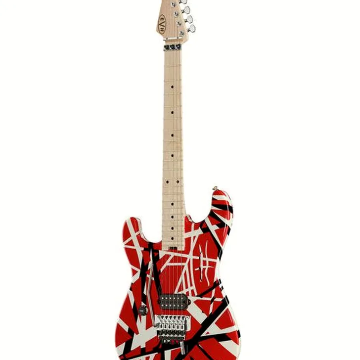 Elektrische gitaar review Evh Striped LH RBWS