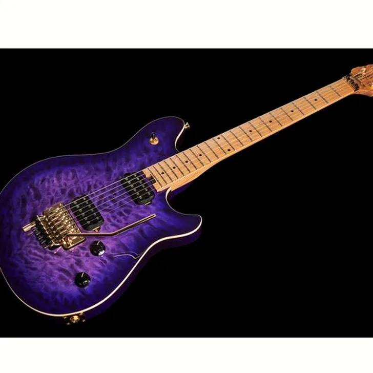 Elektrische gitaar review Evh Wolfgang Special QM Purple B