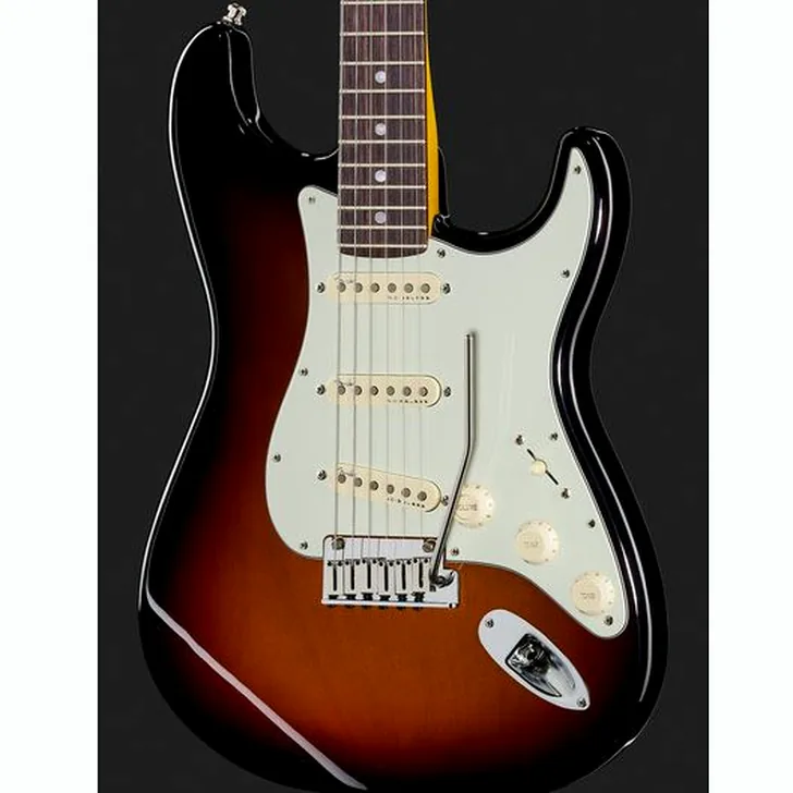 Elektrische gitaar review Fender AM Ultra Strat RW Ultraburst