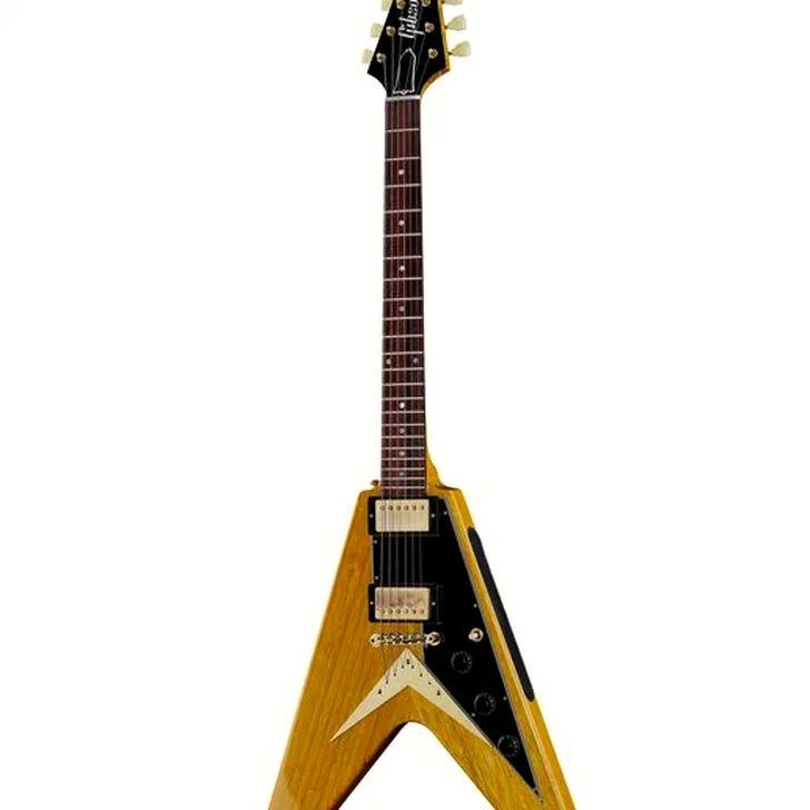 Elektrische gitaar review Gibson 58 Korina Flying V BG VOS
