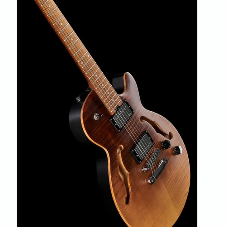 Elektrische gitaar review Harley Benton Aeolus Frost Flame
