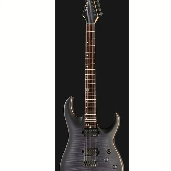 Elektrische gitaar review Harley Benton Amarok-6 BKNT Flame Burst