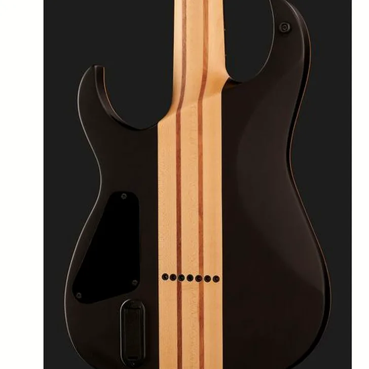 Elektrische gitaar review Harley Benton Amarok-7 BKNT Flame Burst