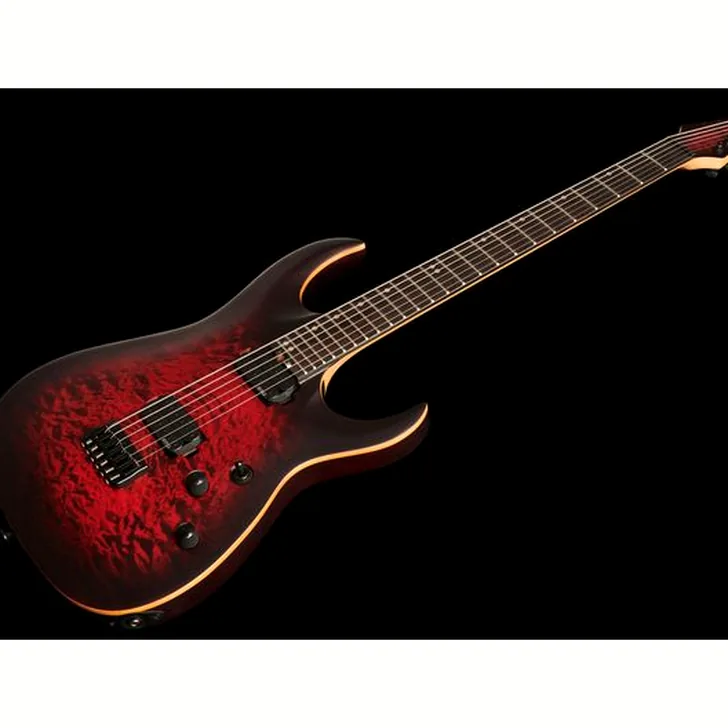 Elektrische gitaar review Harley Benton Amarok-BT BKRD Quilted Burst