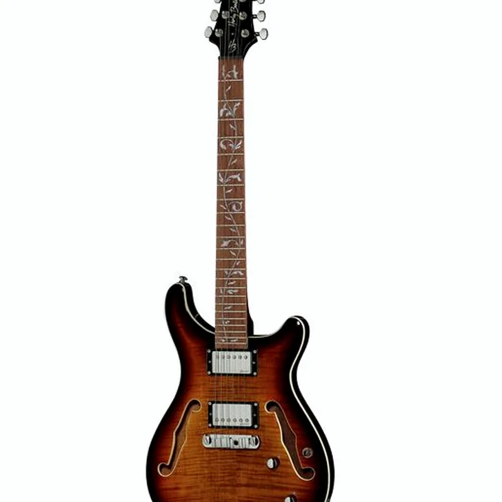 Elektrische gitaar review Harley Benton CST-24HB TOL Tobacco Flame