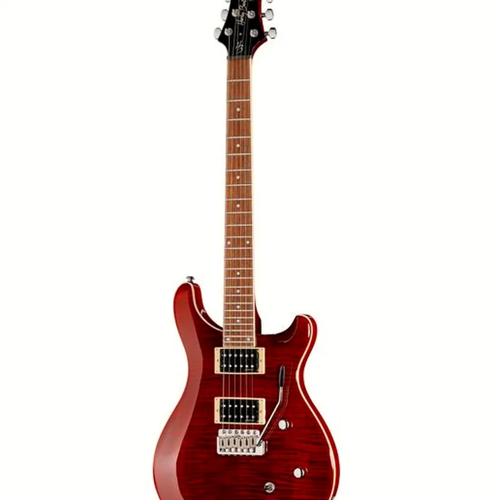 Elektrische gitaar review Harley Benton CST-24T Black Cherry Flame