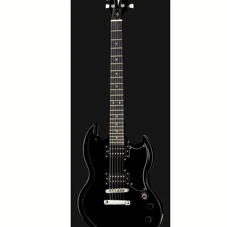 Elektrische gitaar review Harley Benton DC-200 BK Student Series