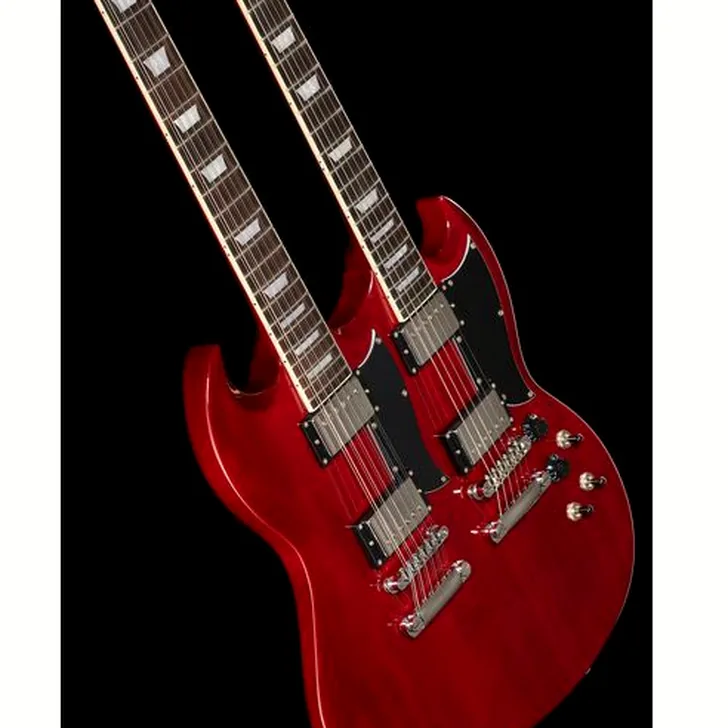 Elektrische gitaar review Harley Benton DC-Custom II 612 Cherry