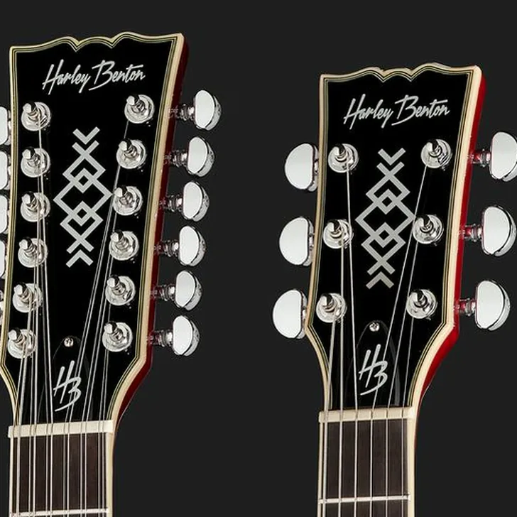 Elektrische gitaar review Harley Benton DC-Custom II 612 Cherry