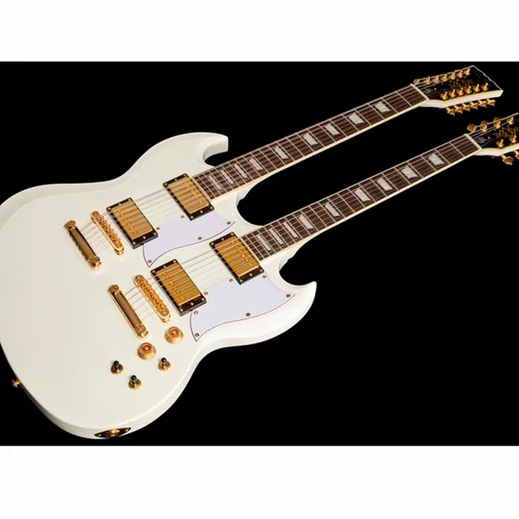 Elektrische gitaar review Harley Benton DC-Custom II 612 White
