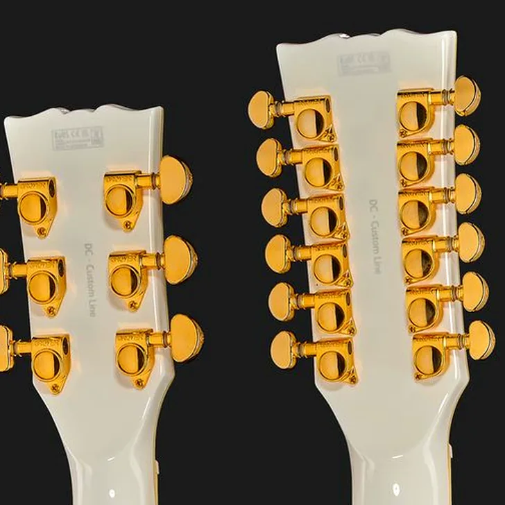 Elektrische gitaar review Harley Benton DC-Custom II 612 White