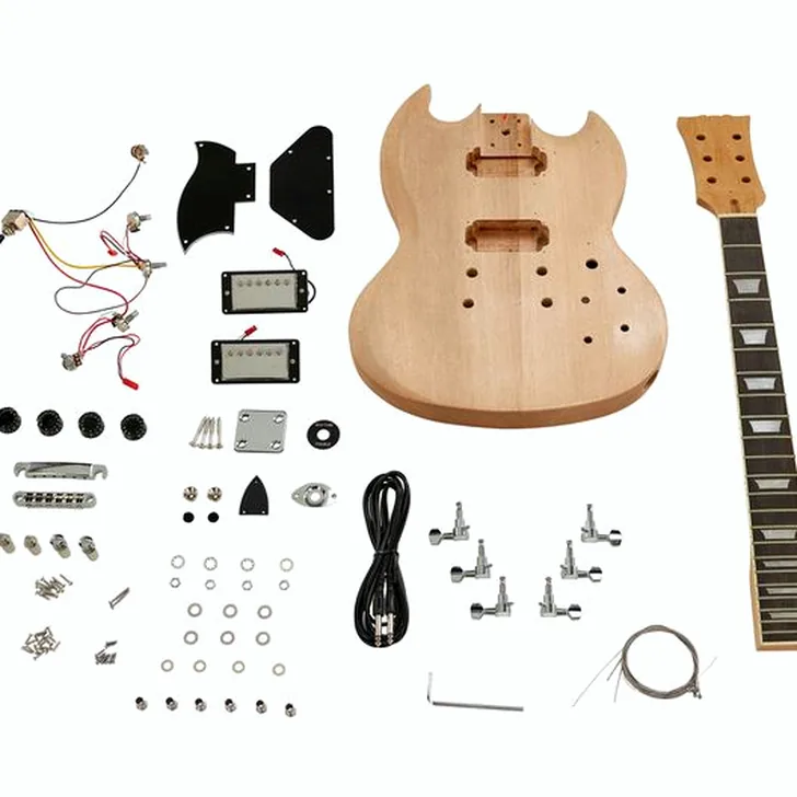 Elektrische gitaar review Harley Benton Electric Guitar Kit DC Style