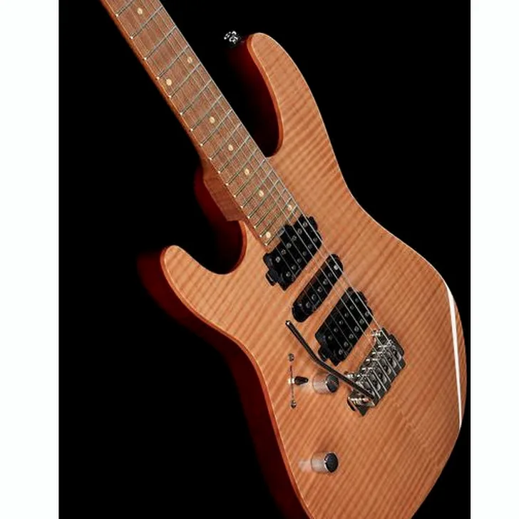Elektrische gitaar review Harley Benton Fusion-III HSH LH Roasted FNT