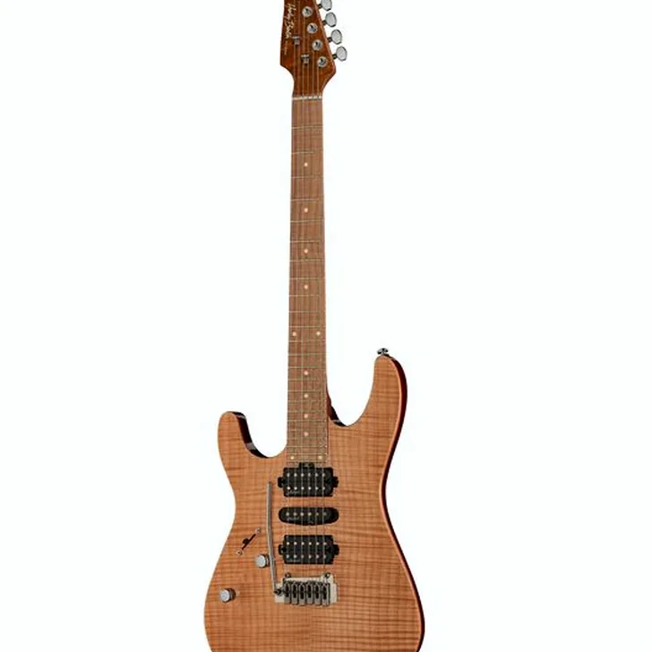 Elektrische gitaar review Harley Benton Fusion-III HSH LH Roasted FNT