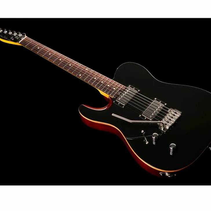 Elektrische gitaar review Harley Benton Fusion-T HH LH EB BK
