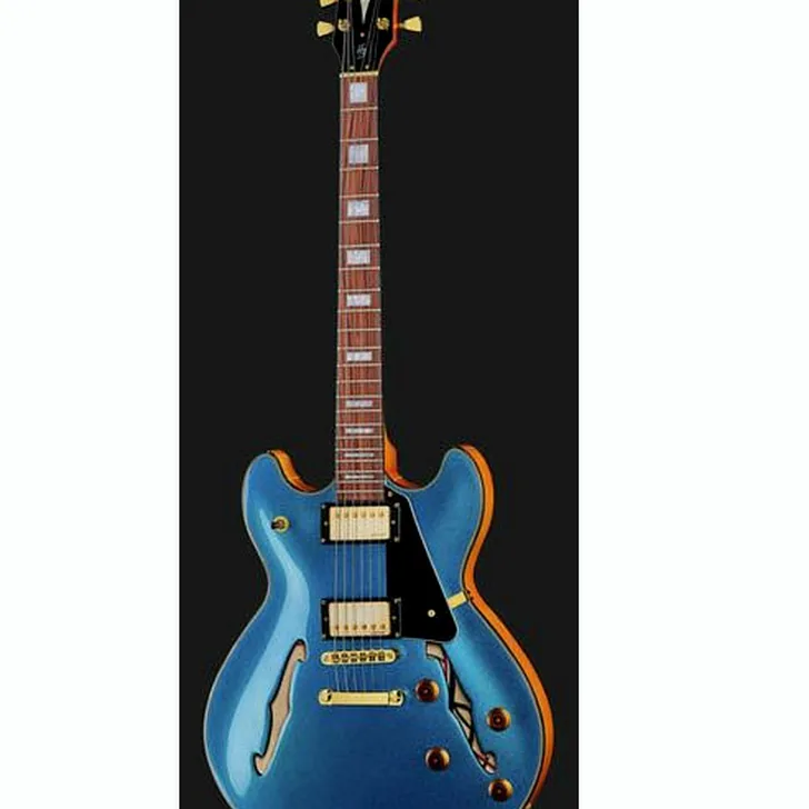 Elektrische gitaar review Harley Benton HB-35Plus Metallic Blue
