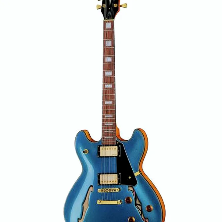 Elektrische gitaar review Harley Benton HB-35Plus Metallic Blue