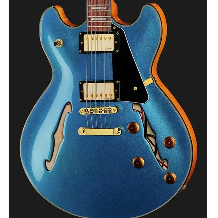 Elektrische gitaar review Harley Benton HB-35Plus Metallic Blue