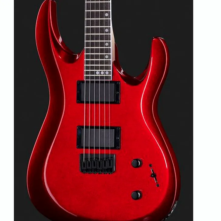 Elektrische gitaar review Harley Benton R-446 Blood Metallic