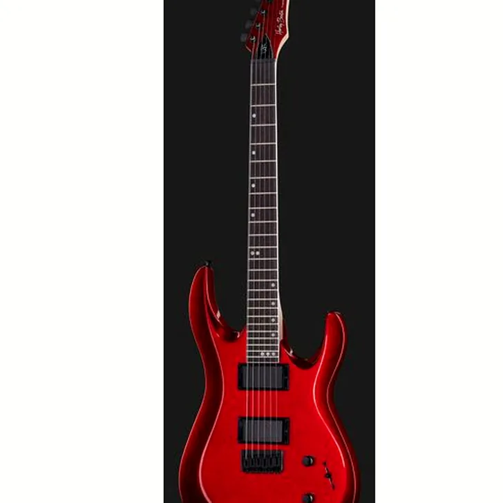 Elektrische gitaar review Harley Benton R-446 Blood Metallic