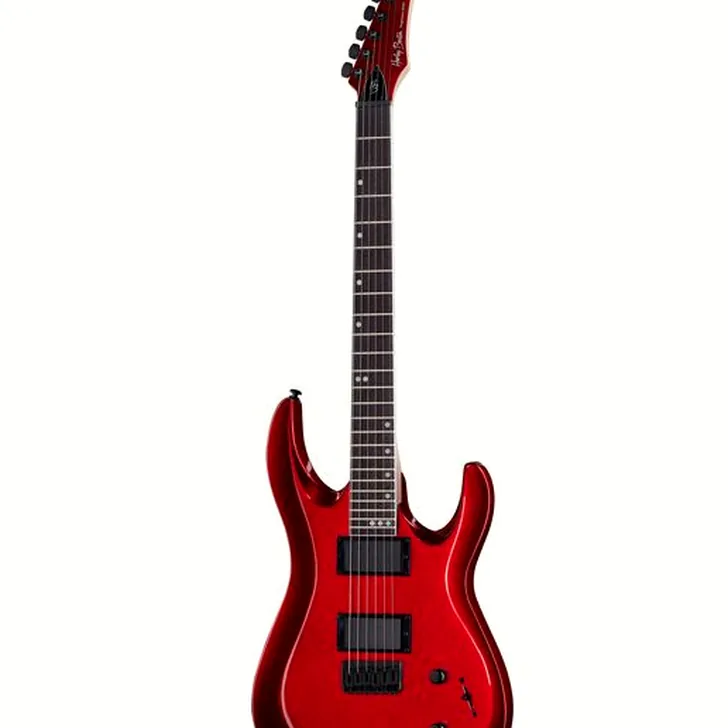 Elektrische gitaar review Harley Benton R-446 Blood Metallic