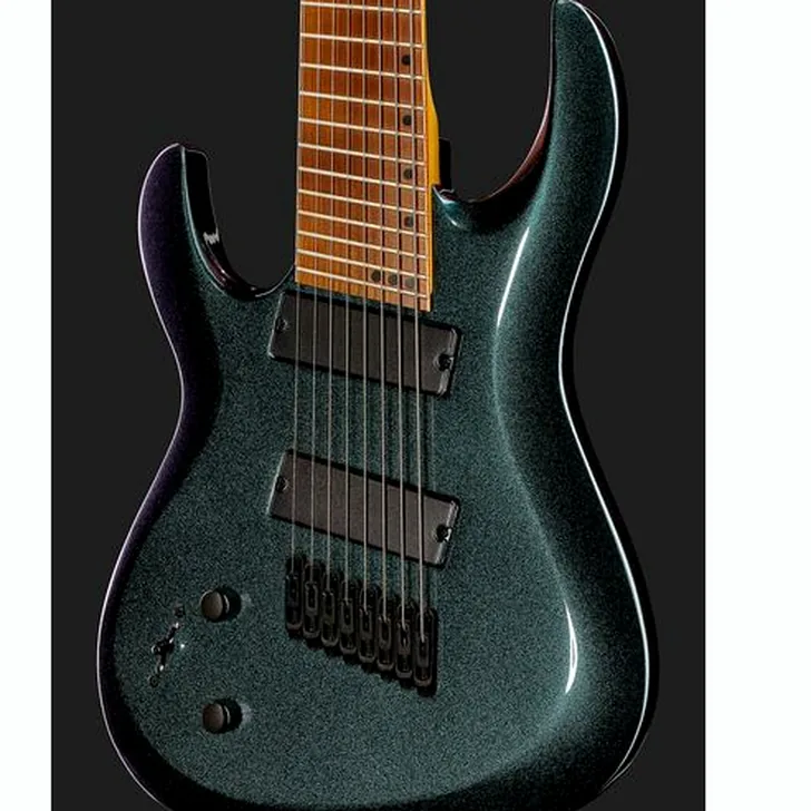 Elektrische gitaar review Harley Benton R-458FFB LH Roasted MultiScale