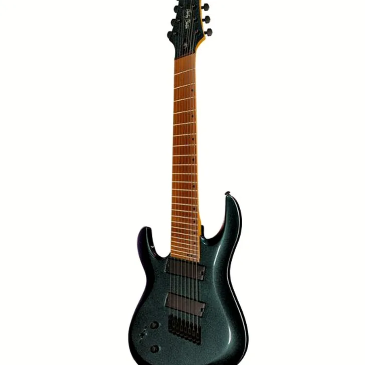 Elektrische gitaar review Harley Benton R-458FFB LH Roasted MultiScale