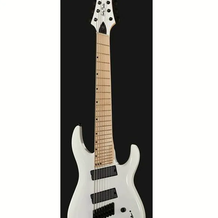 Elektrische gitaar review Harley Benton R-458MN WH MultiScale