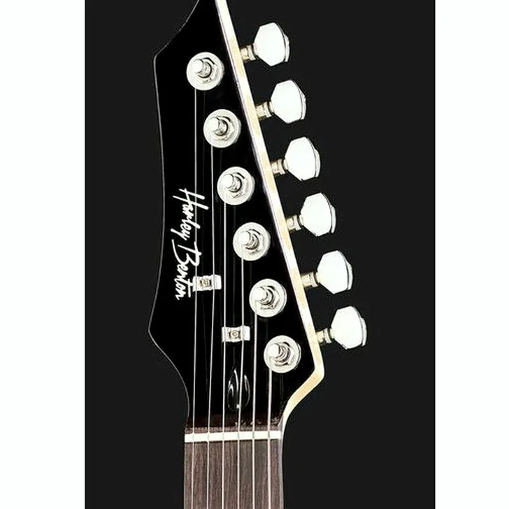 Elektrische gitaar review Harley Benton RG-Junior BK LH