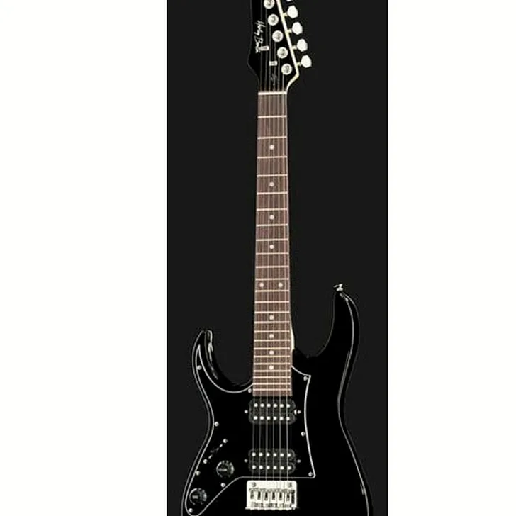 Elektrische gitaar review Harley Benton RG-Junior BK LH