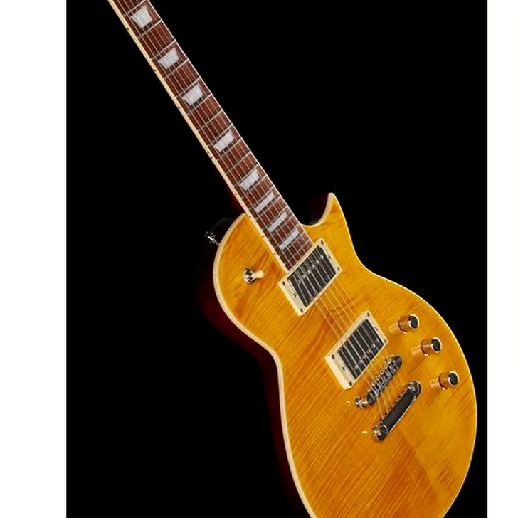 Elektrische gitaar review Harley Benton SC-Custom III Lemon Flame