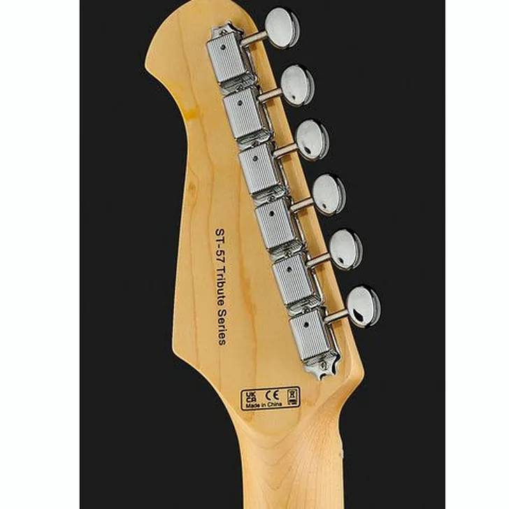 Elektrische gitaar review Harley Benton ST-57DG Black Tribute