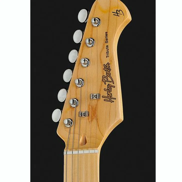 Elektrische gitaar review Harley Benton ST-57DG Black Tribute