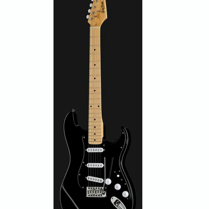 Elektrische gitaar review Harley Benton ST-57DG Black Tribute