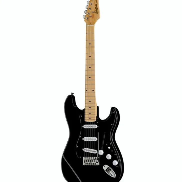 Elektrische gitaar review Harley Benton ST-57DG Black Tribute