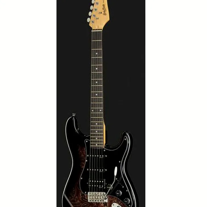 Elektrische gitaar review Harley Benton ST-70 Black Paisley