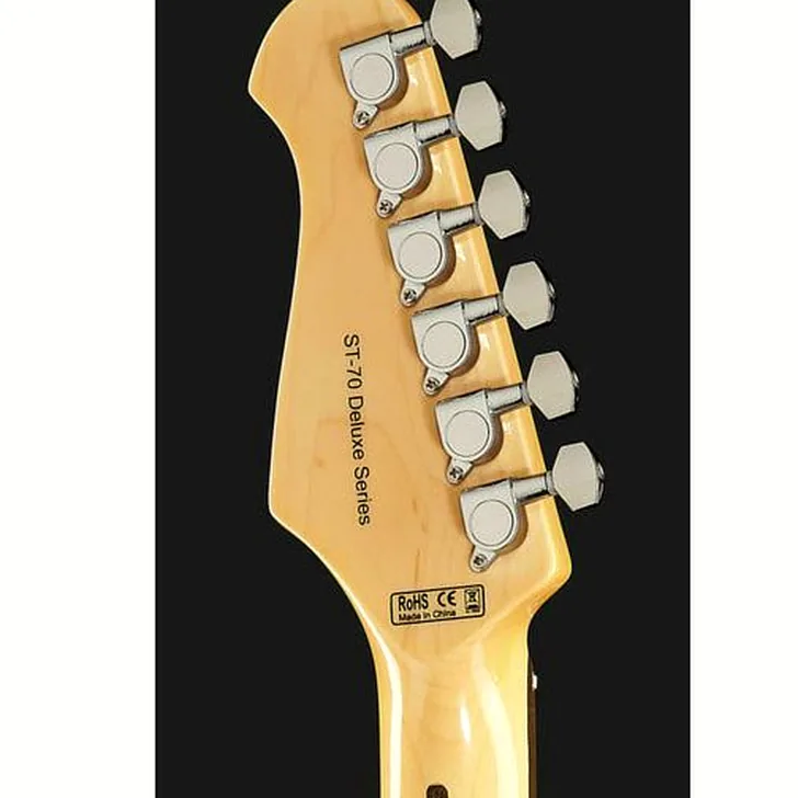 Elektrische gitaar review Harley Benton ST-70 Black Paisley