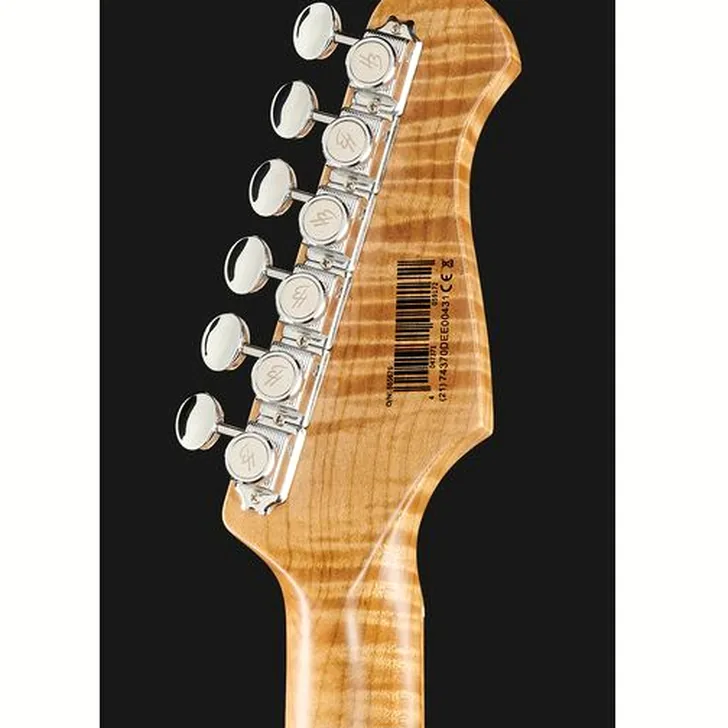 Elektrische gitaar review Harley Benton ST-Modern Plus MN HSS LH FBB