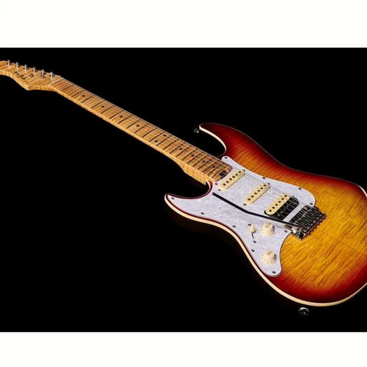 Elektrische gitaar review Harley Benton ST-Modern Plus MN HSS LH FBB