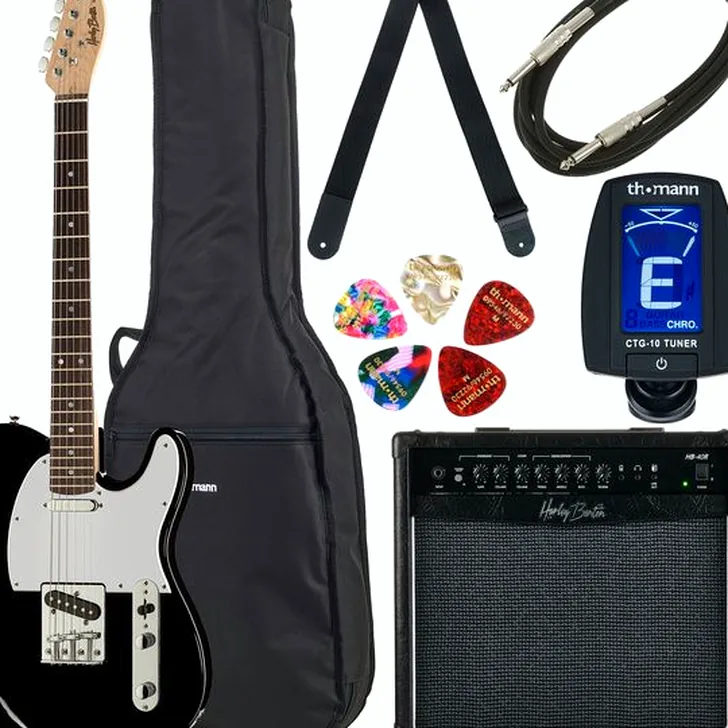 Elektrische gitaar review Harley Benton TE-20 BK Standard Series Set 3