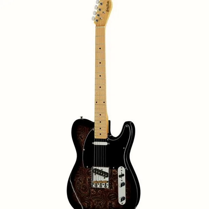 Elektrische gitaar review Harley Benton TE-70 Black Paisley