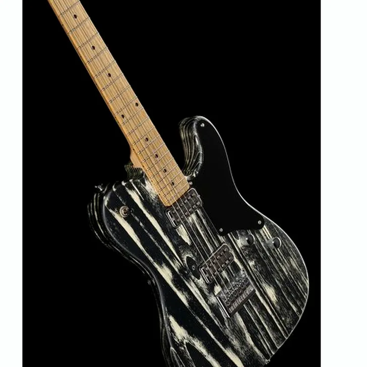 Elektrische gitaar review Harley Benton TE-90FLT Black Blast