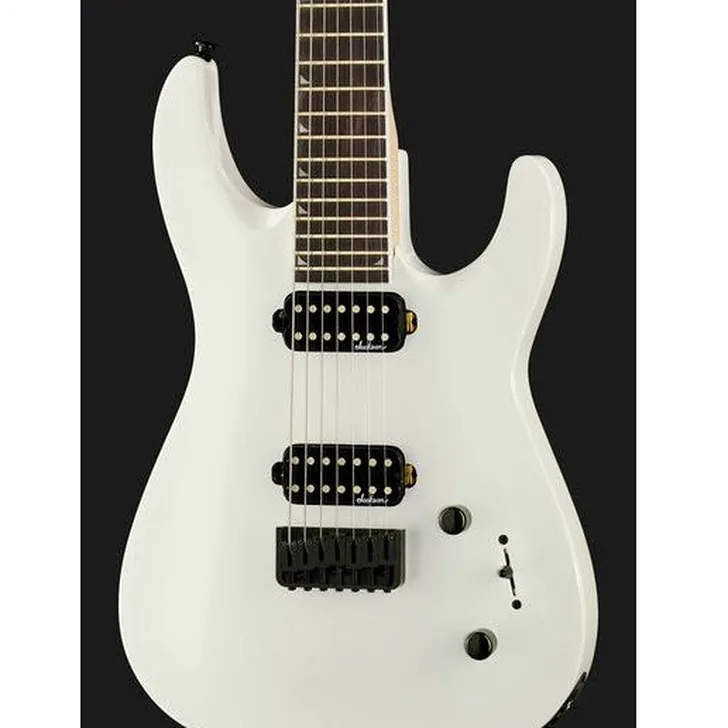 Elektrische gitaar review Jackson JS32-7 Dinky DKA AH Snow White