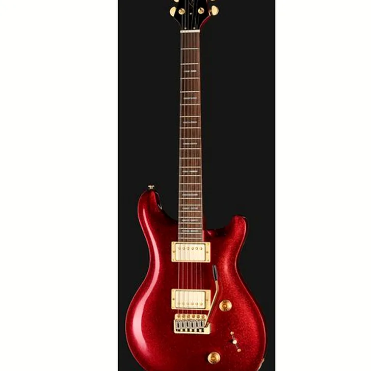 Elektrische gitaar review Larry Carlton Q7 Red Sparkle
